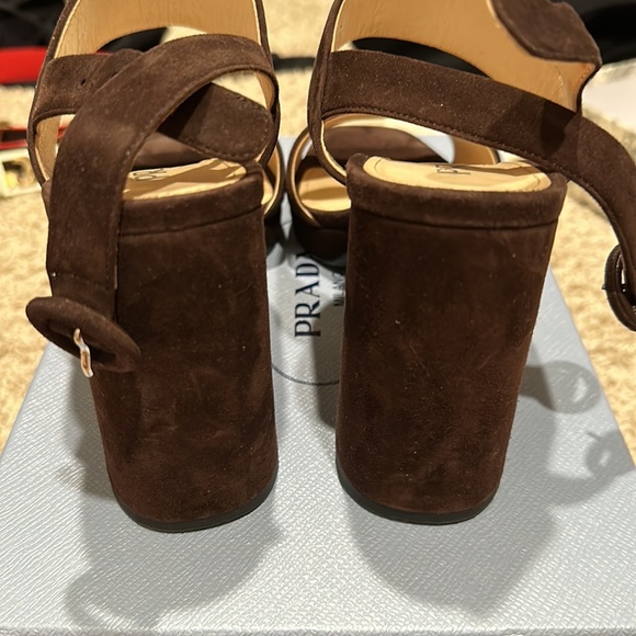 Prada sandals suede size 39 - Picture 4 of 5